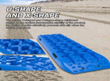 X-BULL Recovery tracks Mud Snow / Sand tracks / Grass 4X4 Caravan 2pcs 4WD Gen 3.0 - Blue V211-AUEB-XBRT008-N