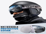 OutdoorMaster Ski Goggles with Cover Snowboard Snow Goggles OTG Anti-Fog -100% UV Protection-OM-18 XFOM-OM18-BLGY