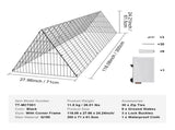 Chicken Tunnels, 300 x 71 x 61.5cm Chicken Tunnels for Yard, Portable Chicken Tunnels for V952-YJSDZXK00000V3S9IV0