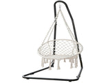Gardeon Hammock Hanging Chair with Steel Stand HM-CHAIR-SWING-CREAM-A