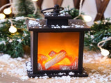 LED Flame Lantern Light Fashionable Retro Lantern Hanging Lamp for Christmas Decoration Square Flame V1294-YM0512-3115220131111