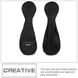 Oxford Cloth Pipa Storage Bag Black Portable Instrument Case for Easy Carry and V1192-AZ-W-26995