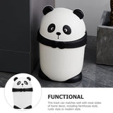 Bathroom Trash Can with Lid Plastic PP Material Multi Color Stylish Design V1366-AZ2-W-26095