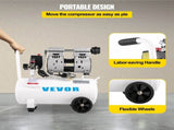 VEVOR Air Compressor 6.6 Gallon, Portable Air Compressor 1 HP, Oil Free Air Compressor Steel Tank V952-WSKYJ750-25L00001V3