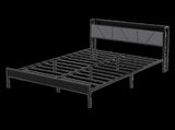 Levede Double Bed Frame Steel Base with Headboard Grey BF1082-D-DG-AU