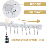 Ceiling Track Flexible Bendable Ceiling Mount for Rail 16.4ft Room Divider V1258-DP02-F-670