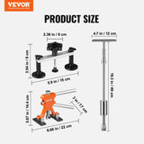 VEVOR 69 PCS Dent Repair Kit, Auto Car Body Paintless Dent Removal Tool Kit, Golden Lifter, Bridge V952-CSLBGJSJTJT69QVHUV3