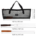 1Set Practical Barbecue Skewers for Home Use Flat Metal Skewers Assorted V1369-AZ3-W-18221