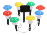 Mini Mushroom Solar Light String 8 LED Colorful Light Waterproof Outdoor Garden Light String V1294-YM0901-3119230148911