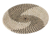 Woven Wall Basket Decor Handcrafted Seagrass Hanging Baskets Multifunction Woven Insulation Pad for V1294-YM0703-3115230050612