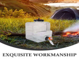 Outdoor Camping Water Carrier with Leakproof Tap Spigot, PC Material for Hiking, Travel, and V1369-AZ3-W-13183