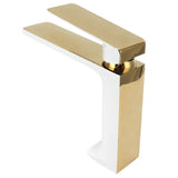 Faucet Hot Cold Mixing Water Tap Wash Basin Tap with Single Spout Long Handle for BathroomG9/16 V1294-YM0901-3112210055313