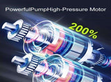 Black Portable Car Tire Inflator 150PSI Inflator Digital Tire Pressure Gauge LED V1102-806-BLA-04463