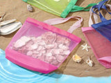 11 x 12.9 Inche Mesh Beach Tote Bags Mini Pool Reusable Colorful Polyester for Travel Party Swim V1259-DP01-A-1146