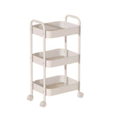 Kitchee 3-Tier Kitchen Storage Cart Trolley with Wheels - Shelf Organiser WHITE V238-SUPDZ-41307715731536
