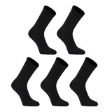 5X Rexy 3D Seamless Crew Socks Large Slim Breathable BLACK V274-GM-RX3DCW-L5-BK