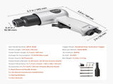 Air Hammer, 4500BPM Pneumatic Hammer with Rust Removal Air Needle Scaler & 4PCS Chisels Round Shank, V952-QDCCZSCXQQSWC0EUI002V0