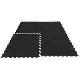 CORTEX 10mm Commercial Interlocking Rubber Gym Tile Mat - Set of 16 V420-CSAC-MATIN10-16