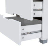 Artiss Smart Bedside Table 3 Drawers with Wireless Charging Ports LED White ADAD FURNI-E-BS-LED-01-WH