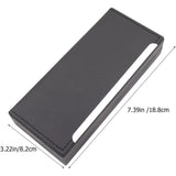 Leather Pen Case Box for Single Pen Holder, Anti-Scratch Flocking Lining, Strong Reliable Build for V1192-AZ-W-21734