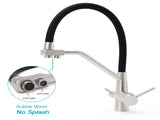 Brushed Nickel 3 Way Pull Down Kitchen Mixer Pure Drinking Water Sink Tap Spout V1233-KRD526BS