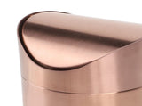 Mini Countertop Trash Can 304 Stainless Steel Small Table Top Garbage Bin with Swing Lid for Office V1294-YM0901-3117240308011