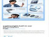 BS1 Bluetooth headset-Blue V1221-BS1-BLUETOOTH-HEADSET-BLUE
