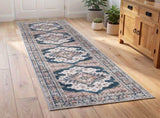 Artiss 60 x 300 cm Washable Runner Area Rug No Hard Glue Quilt-Like Soft for Home Decor, 0.5cm FLR-4857-60X300-BL