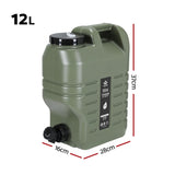 Weisshorn12L Water Container Jerry Can Bucket Camping Outdoor Storage Tank CAMP-B-TANK-12L-GN