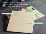 Green Foldable Pet Cooling Mat - Double-Sided Summer Dog Bed Pad, Portable Cat Sleeping Mat V888-ELOSUNG54950-4