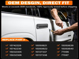 Exterior Door Handle w/Lock Cylinder & Keys for Chevy C1500 C2500 C3500 K1500 K2500 K3500 GMC Yukon V1258-DP02-C-851