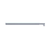 90x200cm Glass Shower Screen with Chrome Wall Channel and Square Pole Sleek, Durable Bathroom V63-927981