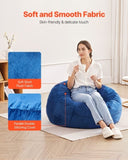 VEVOR 91 cm Round Bean Bag Chair with Removable Cover & Dutch Velvet Blue V952-YXDDY3539INC4SBGOV0