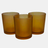 20 Pack Brown Frosted Glass Votive Tealight Candle Holders House Party Centerpiece Xmas Wedding V382-BROWNFHX20