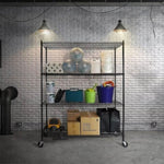 Modular Wire Storage Shelf 1500 x 600 x 1800mm Steel Shelving V63-841101