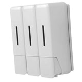 Shower Soap Dispenser 250ml 3 Chamber Leakproof Wall Mount Manual Shampoo and Conditioner Dispenser V1294-YM0901-3112250030411