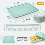 Deviled Egg Containers with Lid, 2 Pcs Portable Storage Carrier Egg Holder Deviled Egg Tray for V1369-AZ3-W-16418