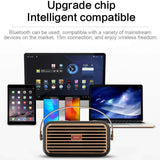 Retro Smart Wireless Speaker Portable for Desktop PC With High-Quality Stereo Hifi Sound V571-HZRETROBTS021-B