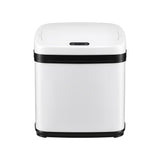 Devanti 15L Motion Sensor Bin Touchless Bins Soft-Close Rubbish Trash Can White SB-E-15L-WH
