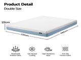 Giselle 22cm Cooling Gel Memory Foam Mattress Double Medium Firm FOAM-C-MFM-H022-D