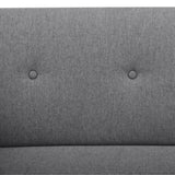 Picasso 2 Seater Fabric Sofa Lounge Couch Dark Grey V315-VOL-PICA-02