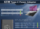New Slim 65W USB C Laptop Charger Replacement for HP Spectre X2 X360,Spectre, Elitebook X360, Envy, V1188-CYX-LHJ-362