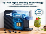 Devanti 1.8L Slushie Machine Maker Frozen Smoothies Milkshakes Black SLS-HXR-18L-BK