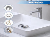 2 Pack All Metal Upgraded Bathroom Sink Stopper, Universal Pop Up Sink Drain Strainer, Brass Bullet V1259-DP01-A-2248