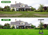 Lawn Aerator, Automatic Dirt and Leaf Clean Design, Heavy Duty Manual Lawn Aerator Tool with 15 Iron V1107-119-66647