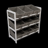 Kids Toy Box Storage Unit Drawers Childrens Bedroom Shelf Baby Nursery Furniture Grey V63-849661