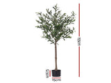 Artiss 155cm Artificial Olive Tree Faux Trees Indoor Decor Artificial Plants Lifelike Plant AP-TREE-OLIVE-155