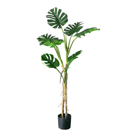 SOGA 160cm Tropical Monstera Palm Artificial Plant Tree, Real Touch Technology, with UV Protection APLANTFHG1608