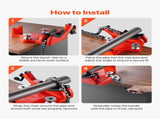 Heavy-Duty Pipe Chain Vise, 1/2" - 8" Pipe Capacity, 34.6" Rugged Chain & Cast Iron Base, V952-GLHQ128INCHHNDXLZV0