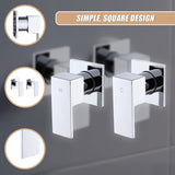Bathroom Shower Bath Hot and Cold Square Mixer WATERMARK Certified in Chrome V63-847891